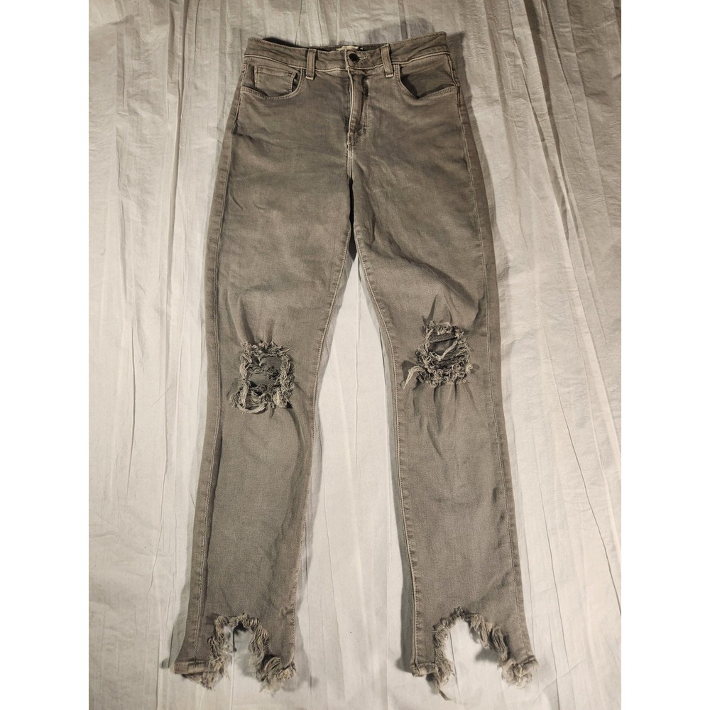 L'AGENCE High Line High Rise Skinny Jeans Gray Grey 27 L Agence